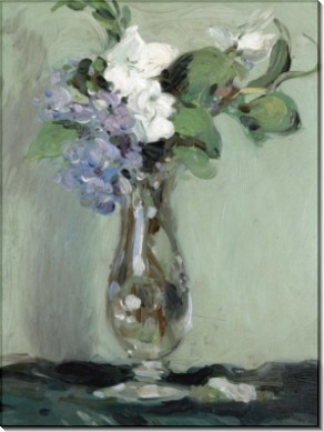 Натюрморт с примулами в стеклянной вазе, 1903 - Фергюссон, Джон Дункан