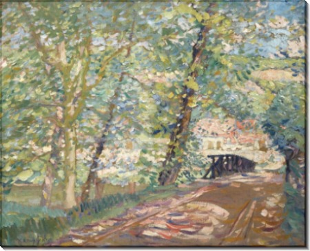 Мост к дому художника, 1908-11 -  Бюхр, Карл Альберт