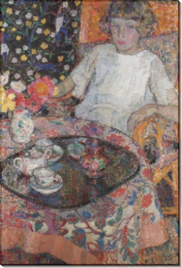 Девочка за столом, 1921 - Смет, Леон де