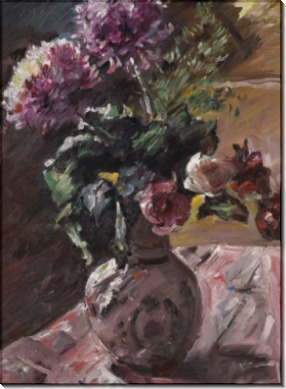 Хризантемы и розы в кувшине, 1917 - Коринт, Ловис