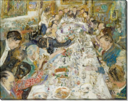 Ужин художников сделанный  мсье и мадам Поль Петридис 1937 - Адрион, Люсьен
