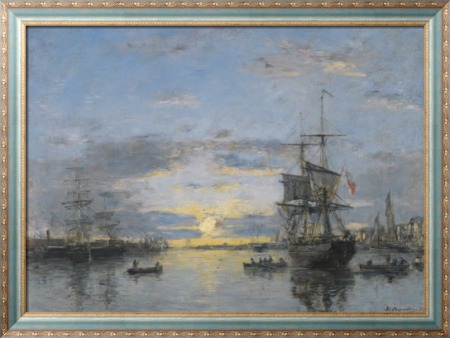 Гавр, Авант порт, закат, 1882 - Буден, Эжен