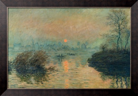 Закат на Сене, 1880 - Моне, Клод