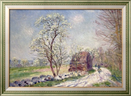 Пейзаж с цветущими деревьями, 1889 - Сислей, Альфред