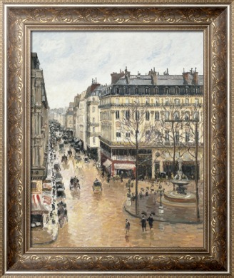 Улица Сент-Оноре после полудня. Дождь, 1897 - Писсарро, Камиль
