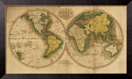 Карта мира. 1795