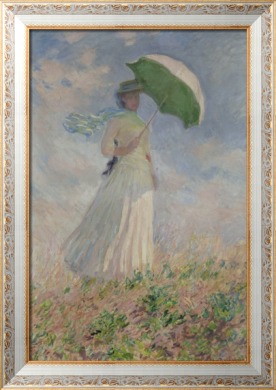 Этюд фигуры на плэнере, слева, 1886 - Моне, Клод
