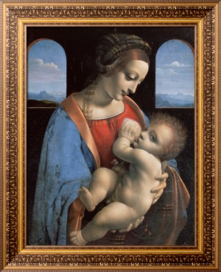 Мадонна с младенцем (Мадонна Литта) - Винчи, Леонардо да