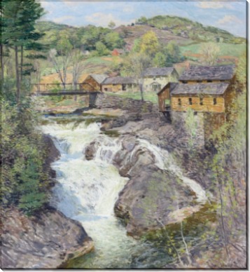Водопад. (The Falls), 1909-10 - Меткалф, Уиллард Лерой