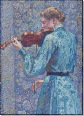 Theo van Rysselberghe - Woman Playing Violin, 1903 - Рейссельберге, Тео ван