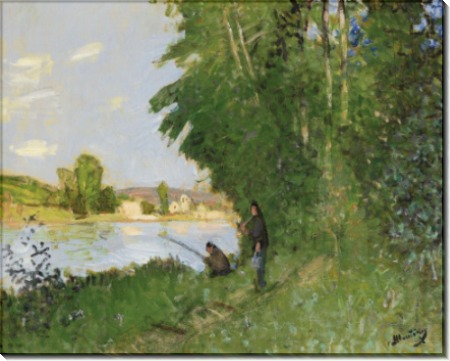 Пейзаж с двумя рыбаками (Landscape with Two Fishermen) - Монтезен, Пьер-Эжен