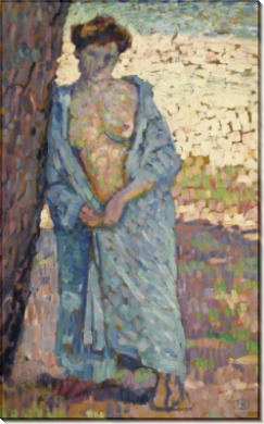 Молодая женщина в голубом пеньюаре (Young Woman in Blue Peignoir), 1905 - Рейссельберге, Тео ван