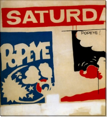 Субботний Папай (Saturday's Popeye), 1960 - Уорхол, Энди