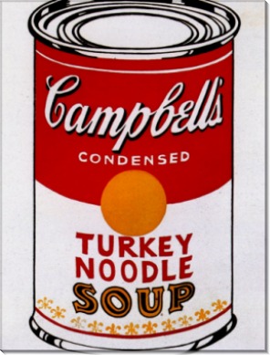 Консервированный суп Кэмпбелл (Conserve de soupe Campell's), 1962 - Уорхол, Энди