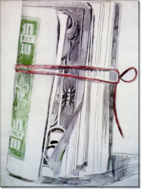 Пачка банкнот (Liasse de Billets  crayon), 1962 - Уорхол, Энди