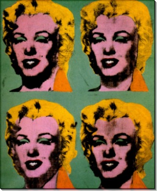 Четыре Мэрилин  (Quatre Marilyns),  1962 - Уорхол, Энди
