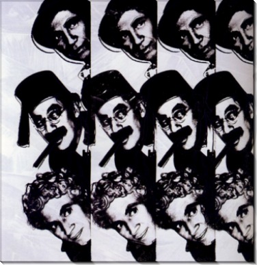Десять знаменитых евреев ХХ века, братья Маркс (Dix portraits de juifs du XXè siècle, Les Marx Brothers), 1980 - Уорхол, Энди