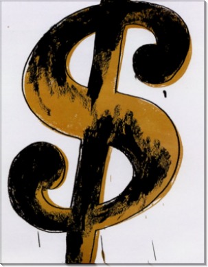 Знак доллара (Dollar Sign), 1981 - Уорхол, Энди