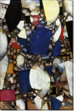 Женщина в голубом (The Woman in Blue), 1912 - Леже, Фернан