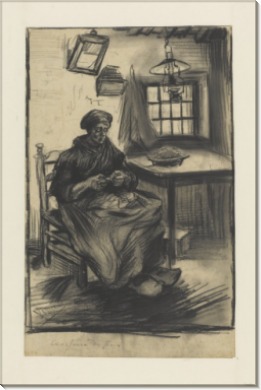 Женщина чистит горох (Woman Shelling Peas), 1885 - Гог, Винсент ван