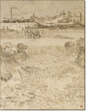Арль - вид с пшеничных полей (Arles - View from the Wheat Fields), 1888 02 - Гог, Винсент ван