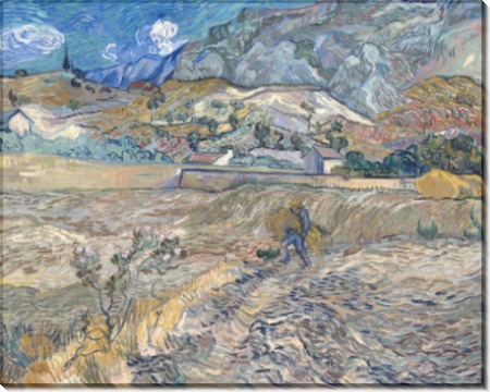 Пейзаж в Сен-Реми (Landscape at Saint-Remy), 1889 - Гог, Винсент ван