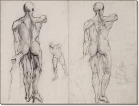 L'Ecorche and Borghese Gladiator, 1886 - Гог, Винсент ван