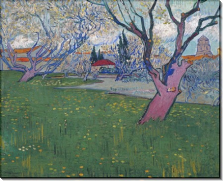 Вид на Арль с цветущими деревьями (View of Arles with Trees in Blossom), 1889 - Гог, Винсент ван