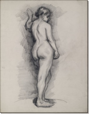 Стоящая обнаженная, вид сзади (Standing Female Nude Seen from the Back), 1886 02 - Гог, Винсент ван