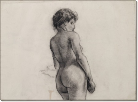 Стоящая обнаженная, вид сзади (Standing Female Nude Seen from the Back), 1886 01 - Гог, Винсент ван