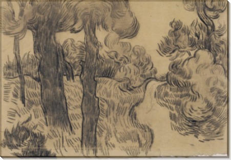 Сосны вдоль дороги (Pine Trees along a Path), 1889 - Гог, Винсент ван