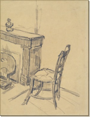 Стул возле камина (Chair by a Fireplace), 1890 - Гог, Винсент ван