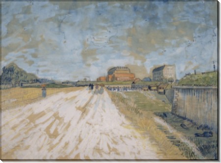 Road Running Beside the Paris Ramparts, 1887 - Гог, Винсент ван