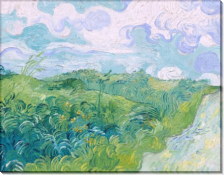 Зеленые пшеничные поля (Green Wheat Fields, Auvers), 1890 - Гог, Винсент ван