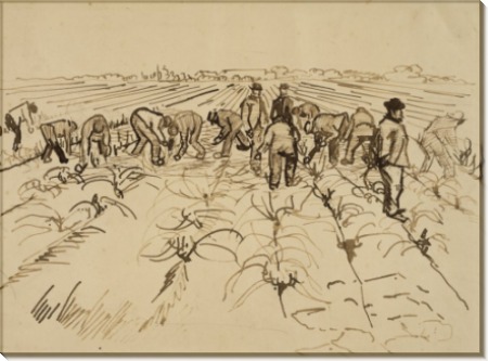 Фигуры в поле (Figures in a Field), 1888 - Гог, Винсент ван