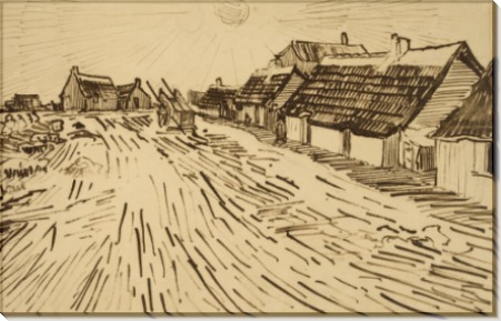 Дома на солнце в Ле-Сент-Мари-де-ла-Мер (Houses in the Sun in Les Saintes-Maries-de-la-Mer), 1888 - Гог, Винсент ван