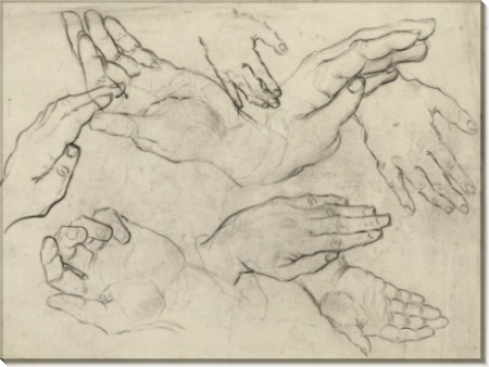 Руки (Studies of a Hand), 1890 - Гог, Винсент ван