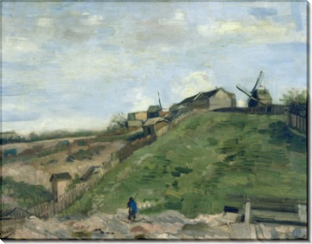 Холм Монмартр с каменоломня и ветряной мельницей (The Hill of Montmartre with Stone Quarry and Windmills), 1886 - Гог, Винсент ван