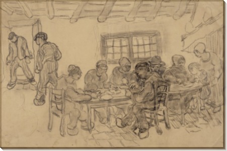Интерьер с десятью фигурами (Interior with Ten Figures), 1890 - Гог, Винсент ван