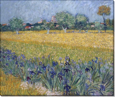 Вид Арля с ирисами (View of Arles with Irises), 1888 - Гог, Винсент ван