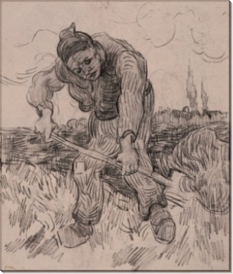 Копающий крестьянин (Peasant Digging), 1890 - Гог, Винсент ван