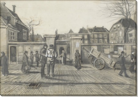 Entrance to the Pawn Bank, The Hague, 1882 - Гог, Винсент ван