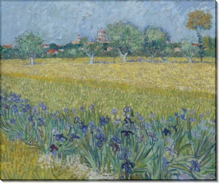 Вид Арля с ирисами (View of Arles with Irises), 1888 - Гог, Винсент ван