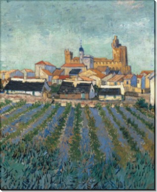 Вид Сан-Мари (View of Saintes-Maries), 1888 - Гог, Винсент ван