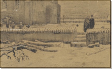 Кладбище зимой (Churchyard in Winter), 1883 - Гог, Винсент ван