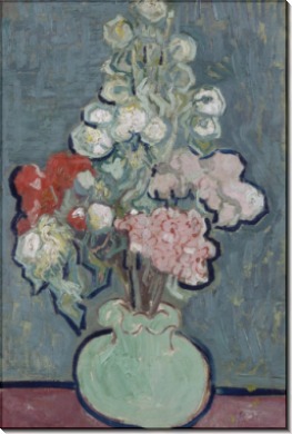 Ваза с розовыми мальвами (Vase with Rose-Mallows), 1890 - Гог, Винсент ван
