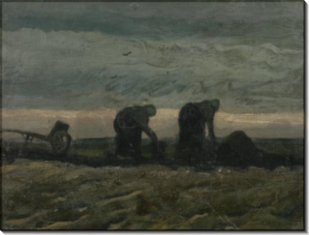 Две крестьянки на поле (Two Peasant Women in the Peat Fields), 1883 - Гог, Винсент ван