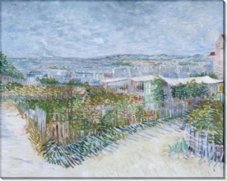 Огороды на Монмартре (Montmartre - behind the Moulin de la Galette, 1887 - Гог, Винсент ван