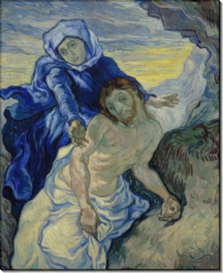 Пьета (Оплакивание Иисуса Христа) по мотивам Делакруа (Pieta (after Delacroix), 1889 - Гог, Винсент ван