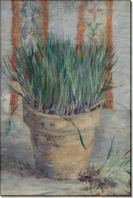 Цветочный горшок с луком (Flowerpot with Chives), 1887 - Гог, Винсент ван